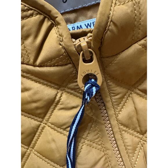 Joules Minx Quilted Vest Golden Mustard Yellow Size 4 NWT - Picture 5 of 11